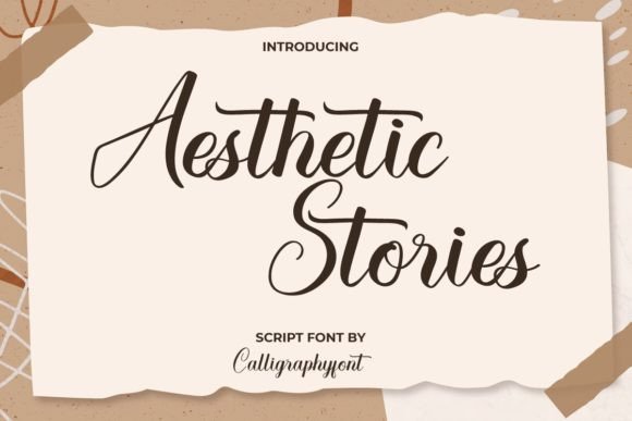 Aesthetic Stories Typeface: Elevating Handmade Brand Identity