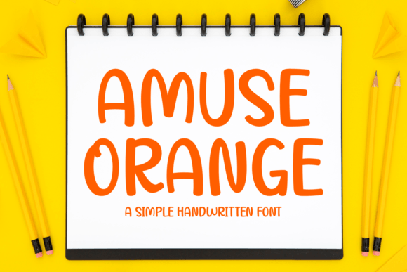 Amuse Orange Typeface: A Playful Handwritten Font for Digital Brands
