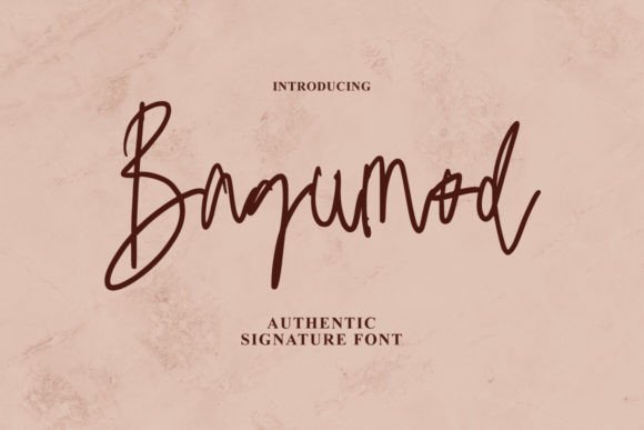 Bagumod Typeface Review: Elevating Brand Identity with Script Amp