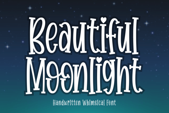 Beautiful Moonlight: A Handwritten Font for Dreamy Web Designs