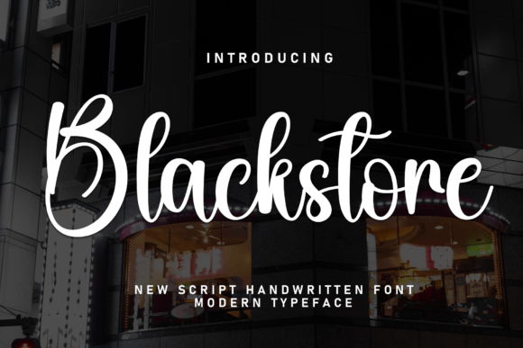 Blackstore Typeface: The Handwritten Font for Brand Consistency
