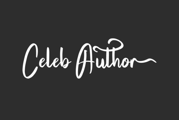 Celeb Author Typeface: A Bold Script for Handmade Brands