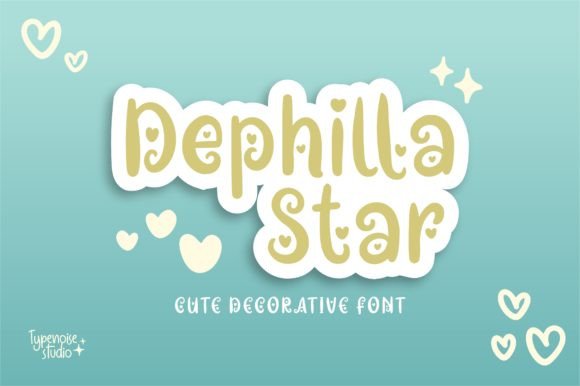 Dephilla Star: A Creative Font for Engaging Social Media Graphics