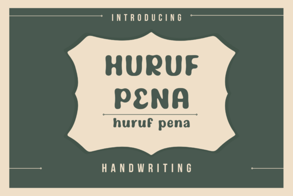 Huruf Pena: A Vintage Script Typeface for Authentic Branding