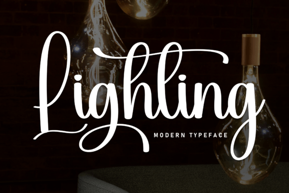 Lighting Typeface: Elevate Your Brand Identity with Elegant Script Design