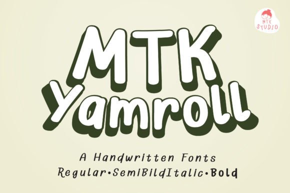 Mtk Yamroll: The Sweet Handwritten Typeface for Scroll-Stopping Visuals
