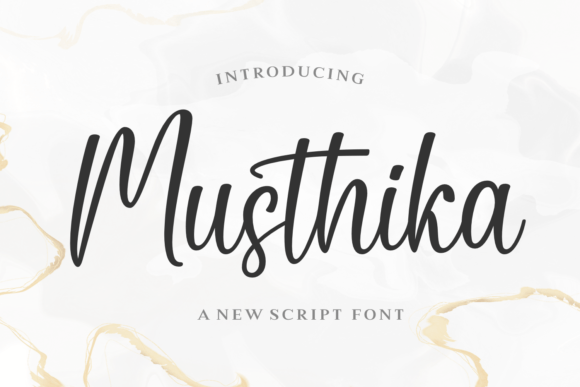 Musthika: A Script Amp Typeface for Elegant Brand Identities