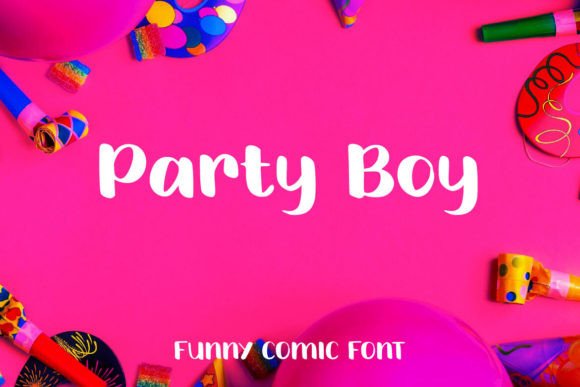Party Boy: The Playful Script Amp Font for Handmade Labels and Invitations