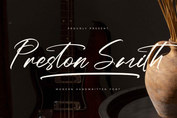 Preston Smith: A Luxury Script Font for Modern Brand Identity