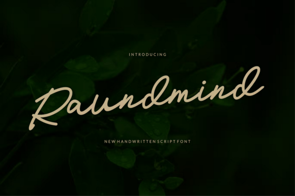 Raundmind: A Playful Handwritten Typeface for Editorial Design