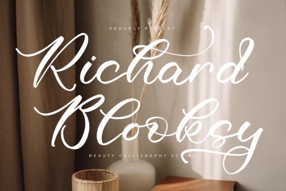 Richard Blooksy: The Luxury Script Font for Polished Branding