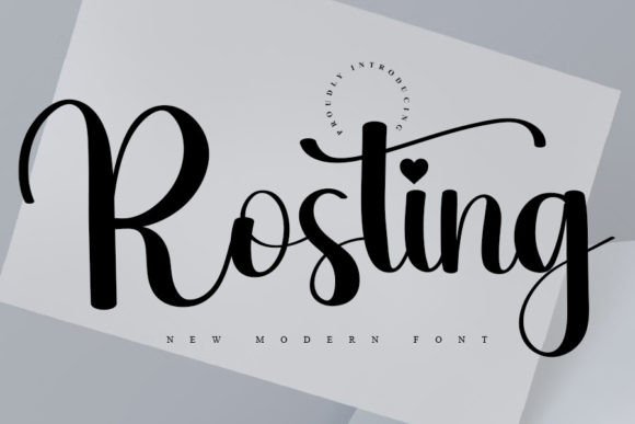 Rosting: A Script Font for Elegant Editorial Design