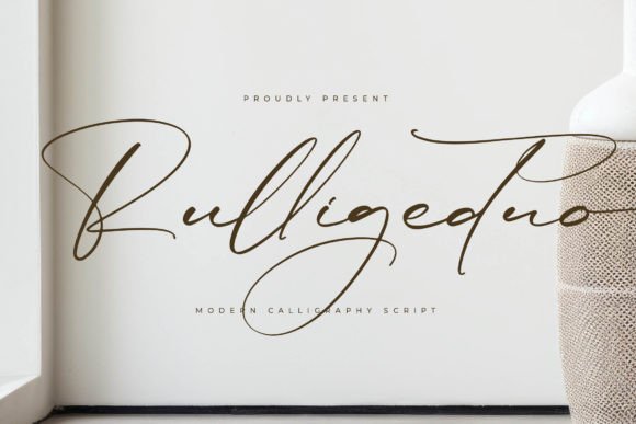 Rulligedro: A Modern Script Font for Digital Brand Identity