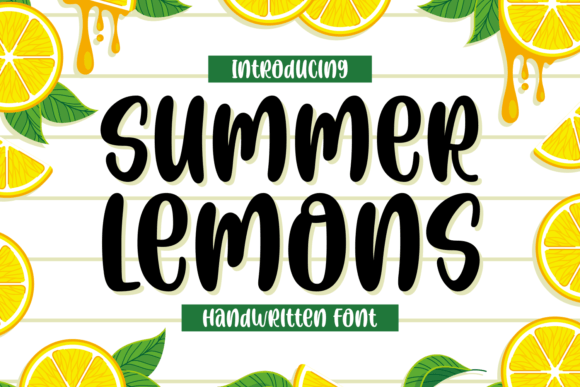 Summer Lemons: The Playful Handwritten Font for Crafters