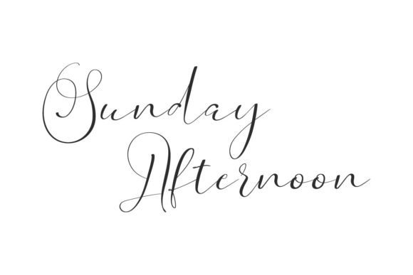 Sunday Afternoon: A Designer’s Take on This Romantic Script Typeface
