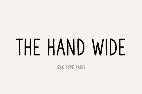 The Hand Wide: A Practical Handwritten Font for Small Business Branding