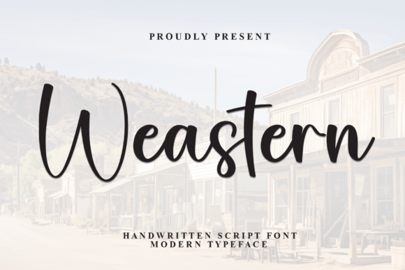 Weastern: The Elegant Script Font for Polished Brand Identity